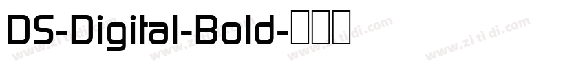 DS-Digital-Bold字体转换