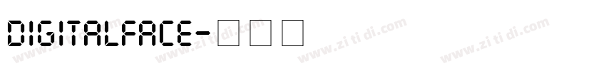 digitalface字体转换