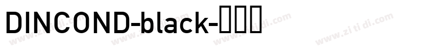 DINCOND-black字体转换
