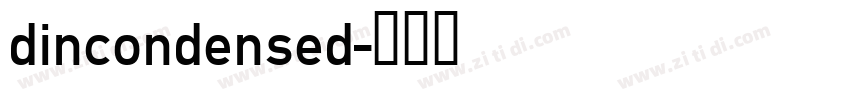 dincondensed字体转换