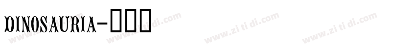 dinosauria字体转换
