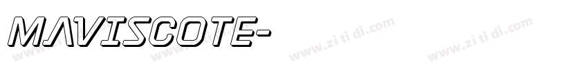 MAVISCOTE字体转换