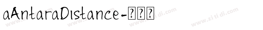 aAntaraDistance字体转换