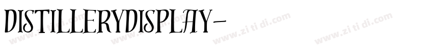 DistilleryDisplay字体转换
