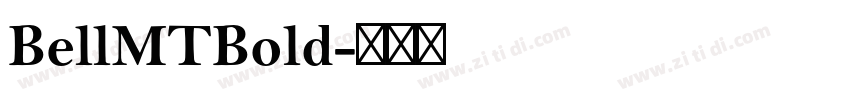 BellMTBold字体转换