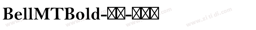 BellMTBold-粗体字体转换