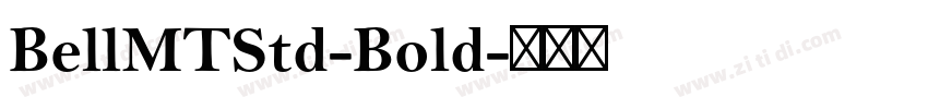 BellMTStd-Bold字体转换