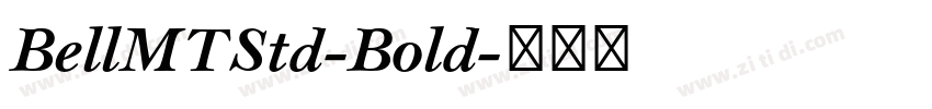 BellMTStd-Bold字体转换