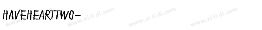 HaveHeartTwo字体转换