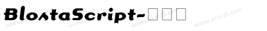 BlostaScript字体转换