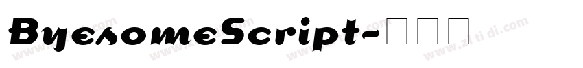 ByesomeScript字体转换