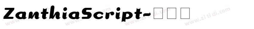 ZanthiaScript字体转换