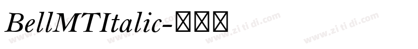 BellMTItalic字体转换