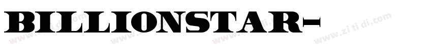 Billionstar字体转换