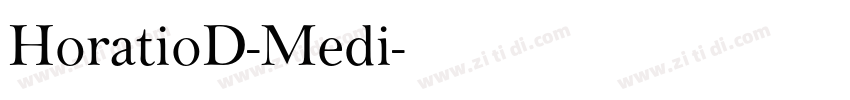 HoratioD-Medi字体转换