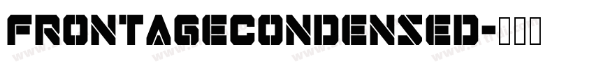 FrontageCondensed字体转换