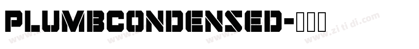 PlumbCondensed字体转换