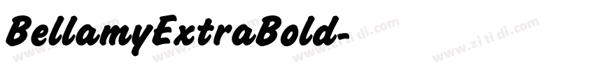BellamyExtraBold字体转换