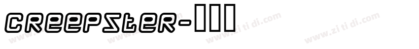 Creepster字体转换
