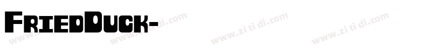 FriedDuck字体转换