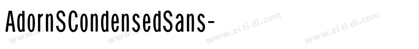 AdornSCondensedSans字体转换
