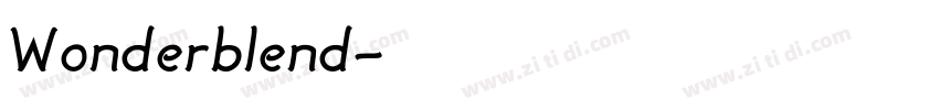 Wonderblend字体转换