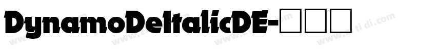 DynamoDeItalicDE字体转换