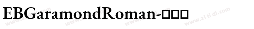 EBGaramondRoman字体转换