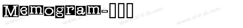 Memogram字体转换