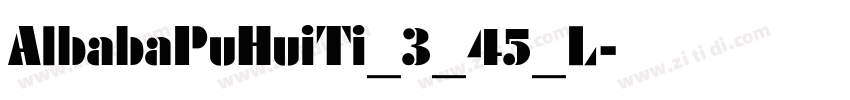 AlbabaPuHuiTi_3_45_L字体转换
