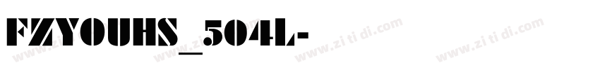 FZYOUHS_504L字体转换