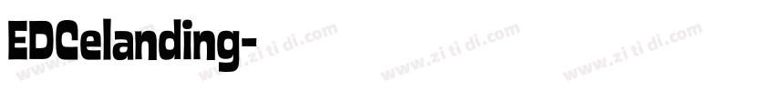 EDCelanding字体转换