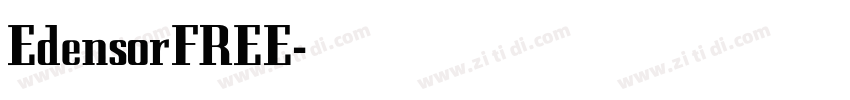 EdensorFREE字体转换