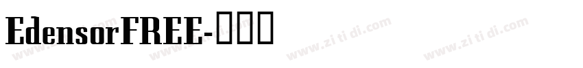 EdensorFREE字体转换
