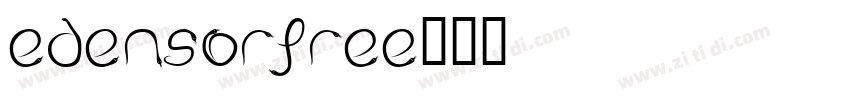 EdensorFREE字体转换