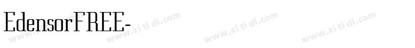 EdensorFREE字体转换