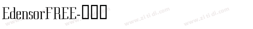 EdensorFREE字体转换