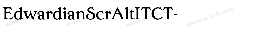 EdwardianScrAltITCT字体转换