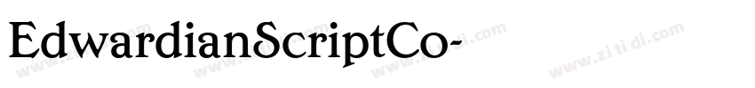 EdwardianScriptCo字体转换 EdwardianScriptCo字体转换