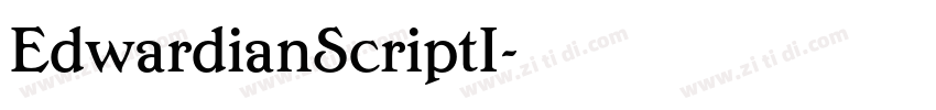 EdwardianScriptI字体转换