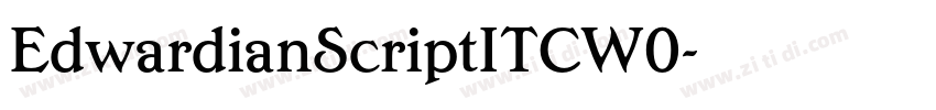 EdwardianScriptITCW0字体转换 EdwardianScriptITCW0字体转换