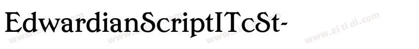 EdwardianScriptITcSt字体转换