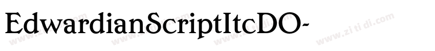 EdwardianScriptItcDO字体转换