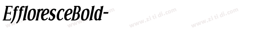 EffloresceBold字体转换