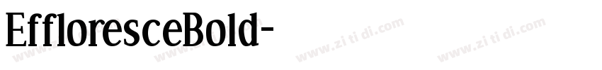 EffloresceBold字体转换