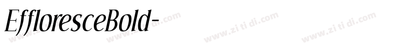 EffloresceBold字体转换