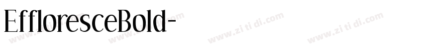 EffloresceBold字体转换