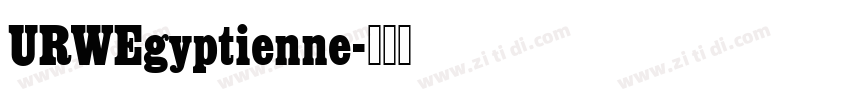 URWEgyptienne字体转换