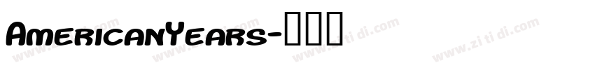 AmericanYears字体转换