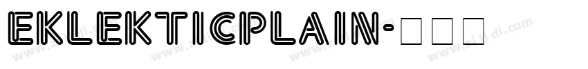 eklekticplain字体转换